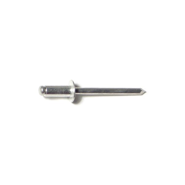 Midwest Fastener Blind Rivet, Dome Head, 3/16 in Dia., 1/4 in L, Aluminum Body, 30 PK 36274 - main